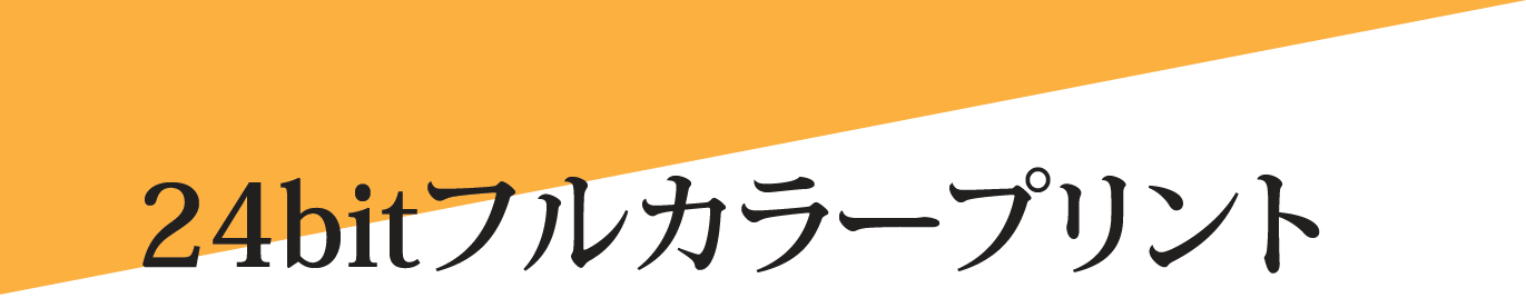 24bitフルカラープリント