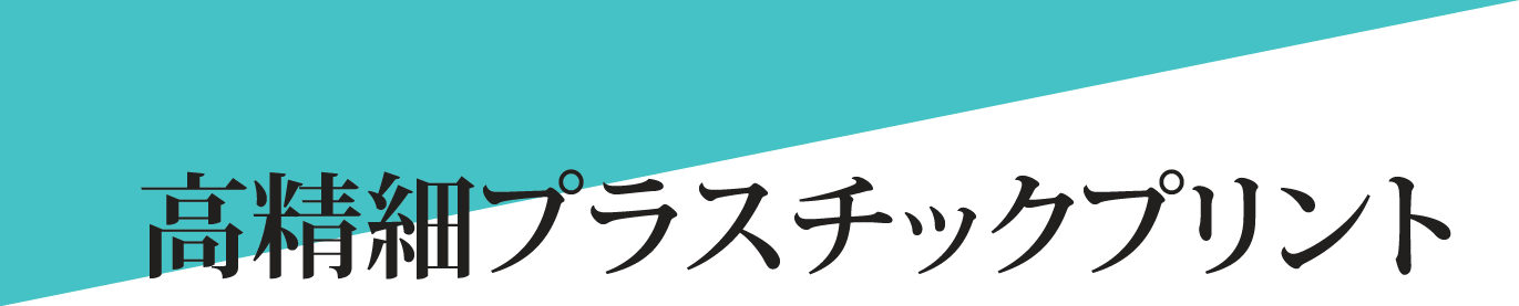 高精細プラスチックプリント