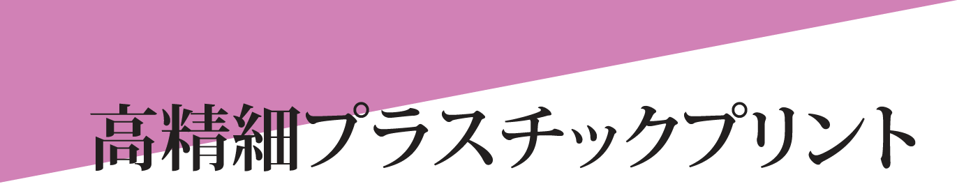 高精細プラスチックプリント